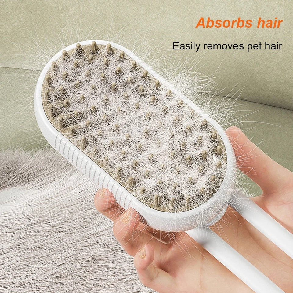 Steam Brush-Comb for Cats