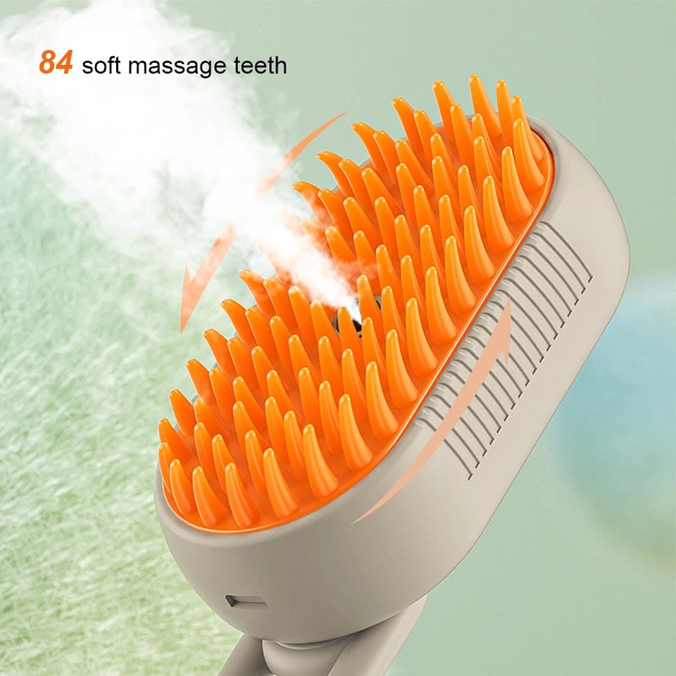 Steam Brush-Comb for Cats